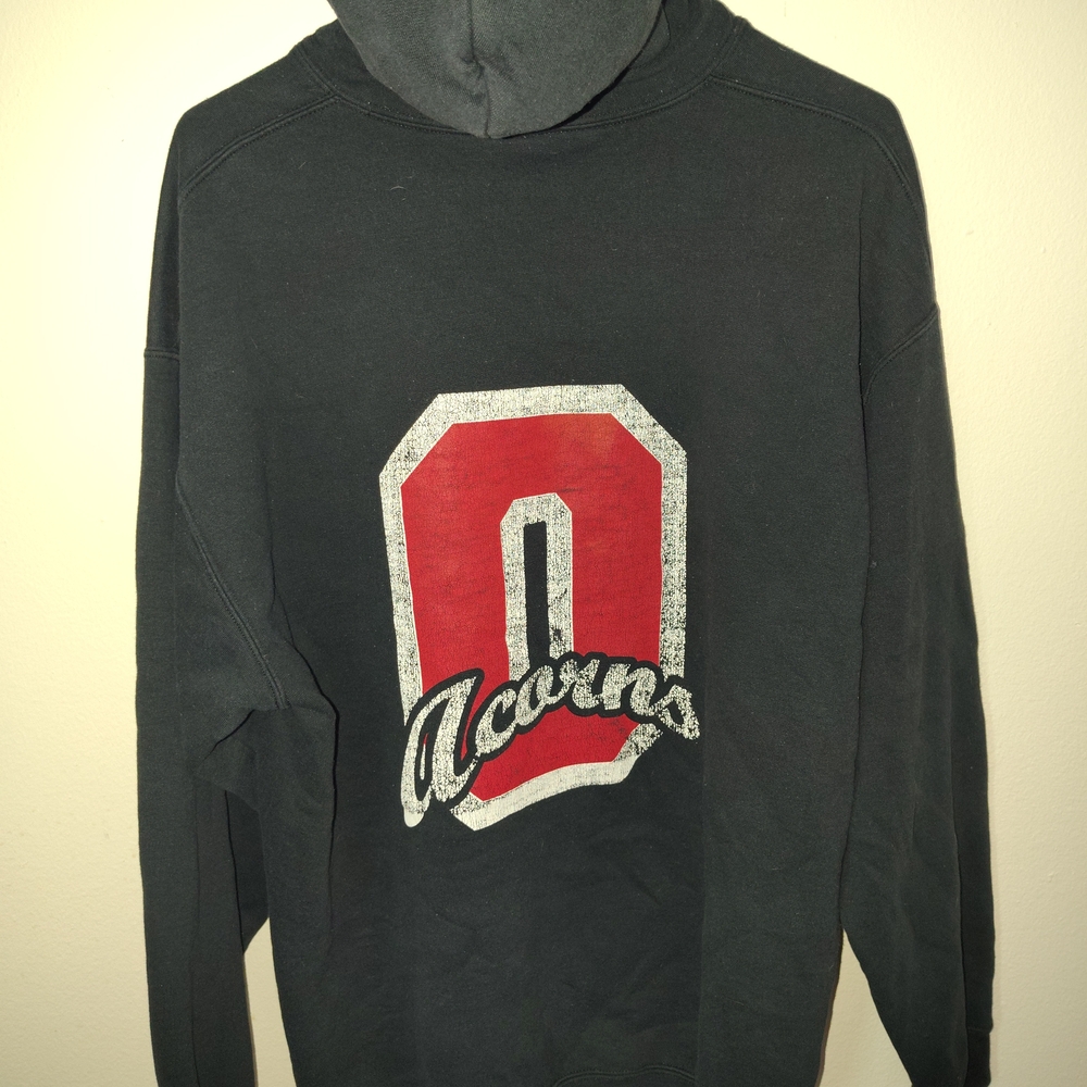 Acorn Charcoal and Crimson Men's Hoodie